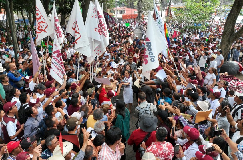  En su 11° semana de campaña, Sheinbaum se reunió con 180 mil personas