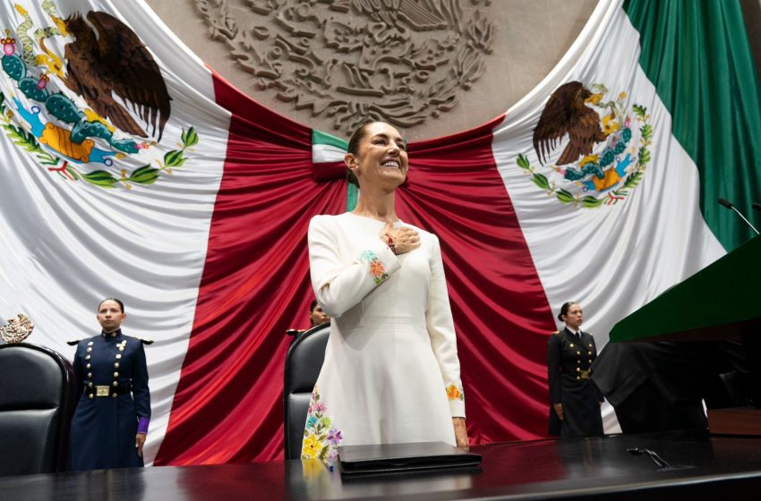  Hoy llegamos las mujeres a conducir los destinos de nuestra hermosa nación: presidenta Claudia Sheinbaum