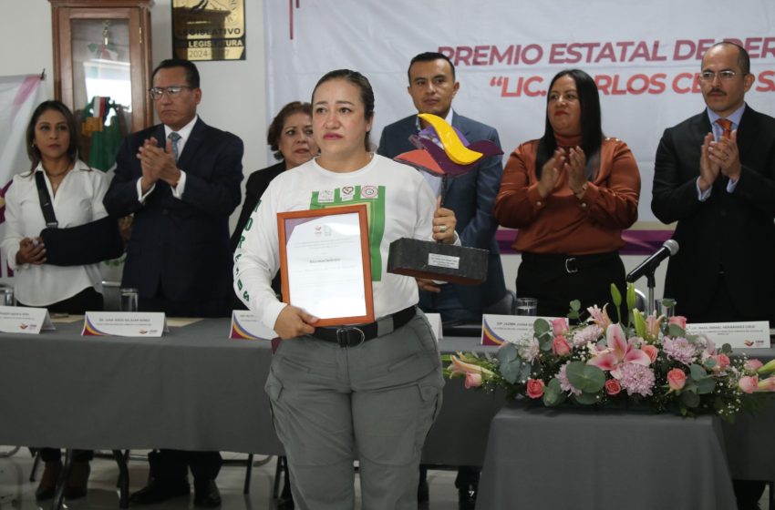  Entrega Congreso Morelos Premio Carlos Celis Salazar 2024 en derechos humanos