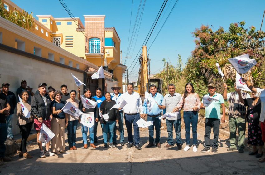  Encabeza diputado Francisco Sánchez arranque de obra en Yecapixtla con recursos aprobados por el Congreso
