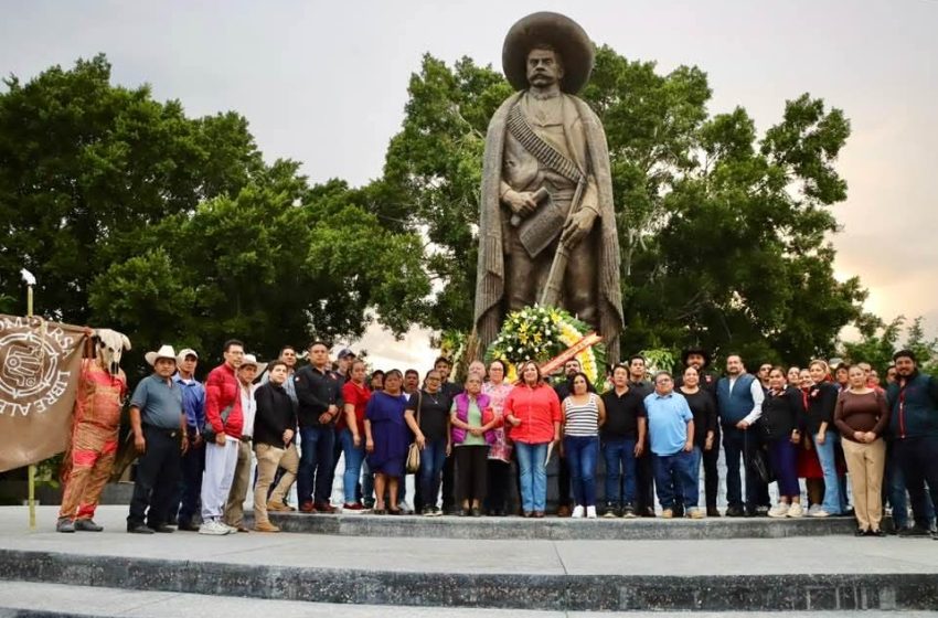  Rinde la diputada Tania Valentina Rodríguez homenaje al legado del Caudillo del Sur