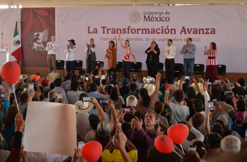  En Morelos, Claudia Sheinbaum cierra gira de rendición de cuentas