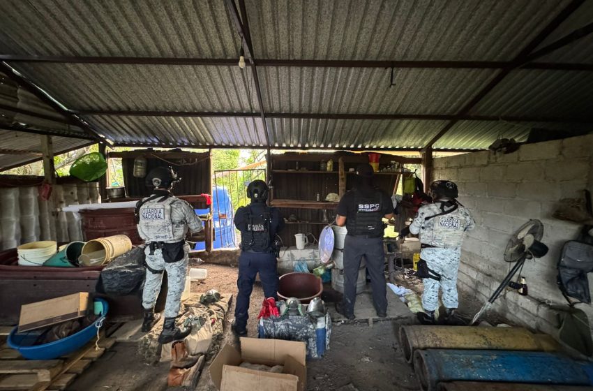  ‘Narcolaboratorio’ asegurado en Yautepec pertenecía a ‘Los Linos’: Secretario de Seguridad
